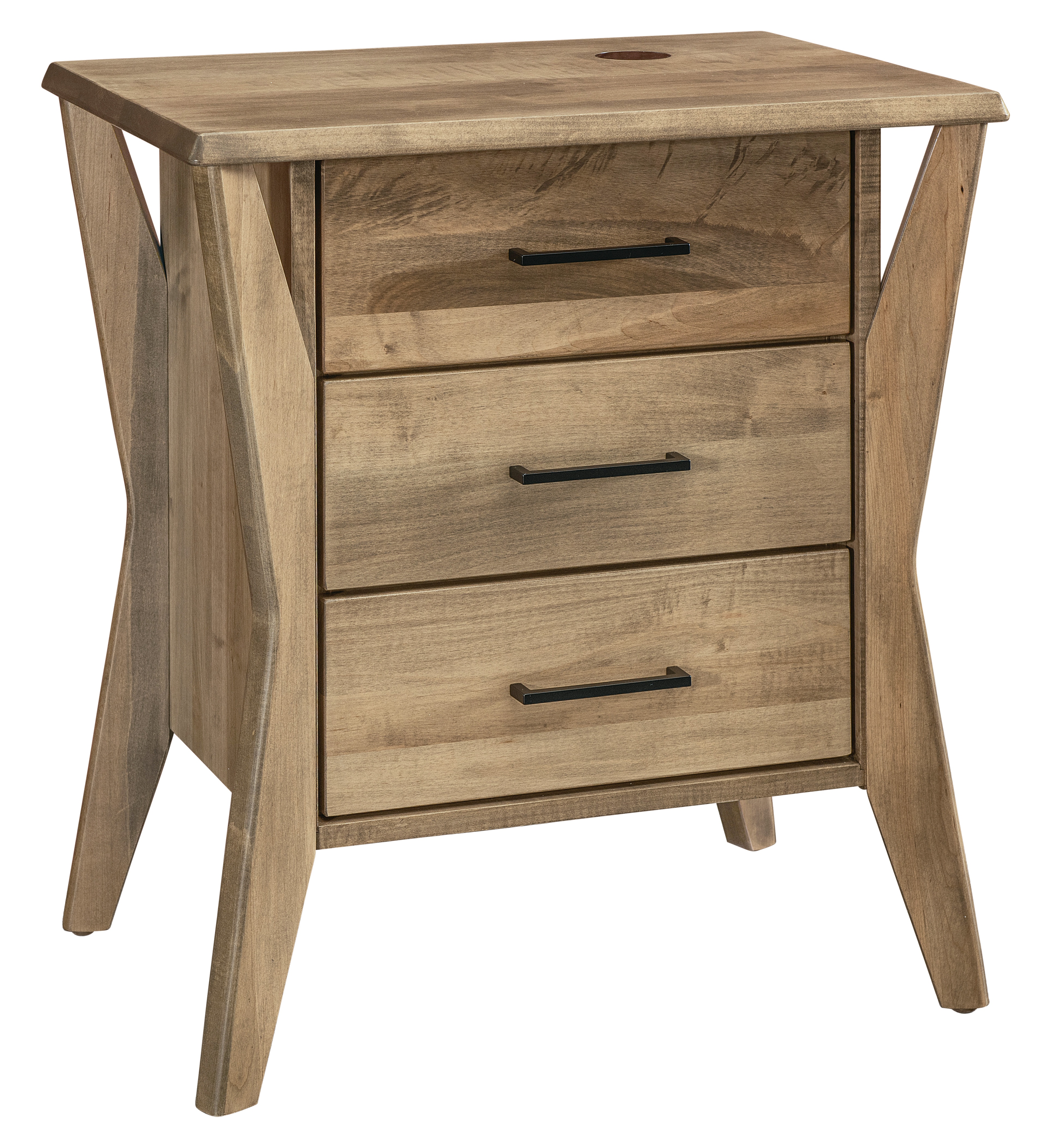  West Newton 3 Drawer Nightstand 
