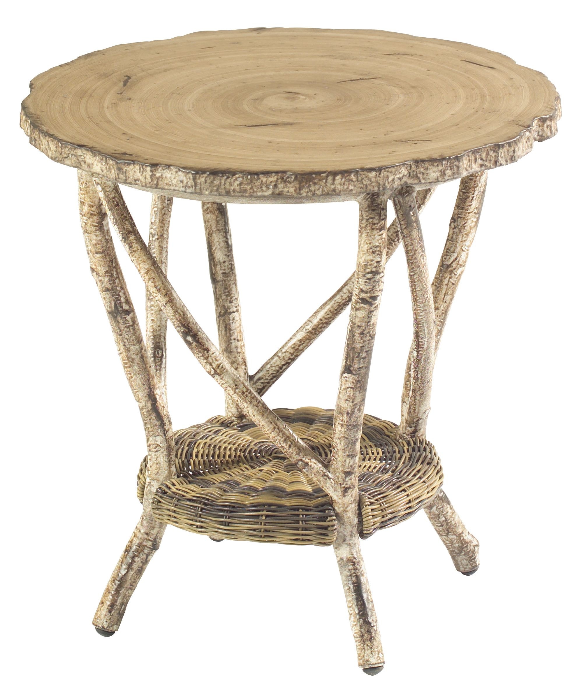 End Table with Faux Birch Top S545203