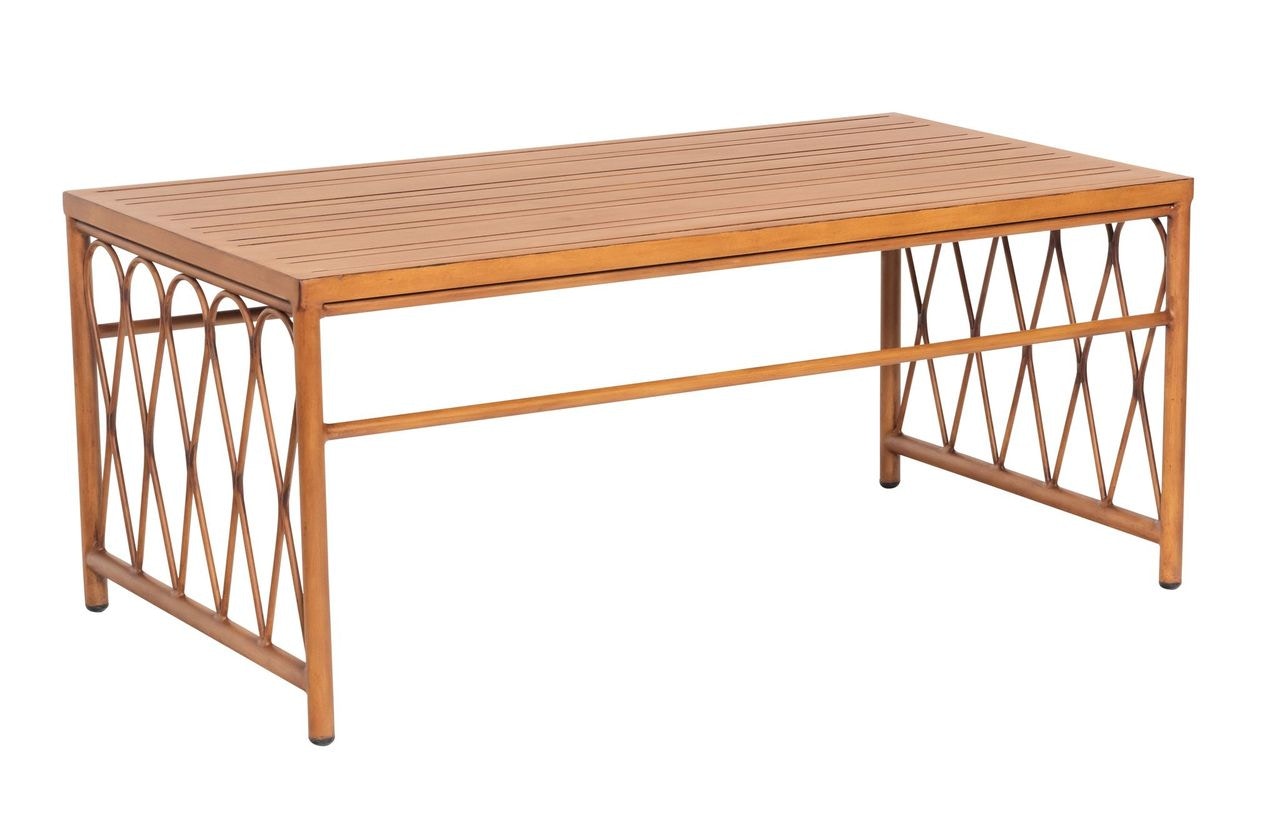  Coffee Table with Slatted Top 