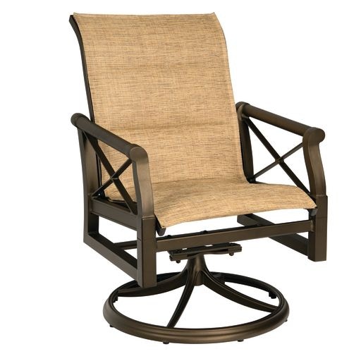 Padded Swivel Rocking Dining Arm Chair 3Q0572