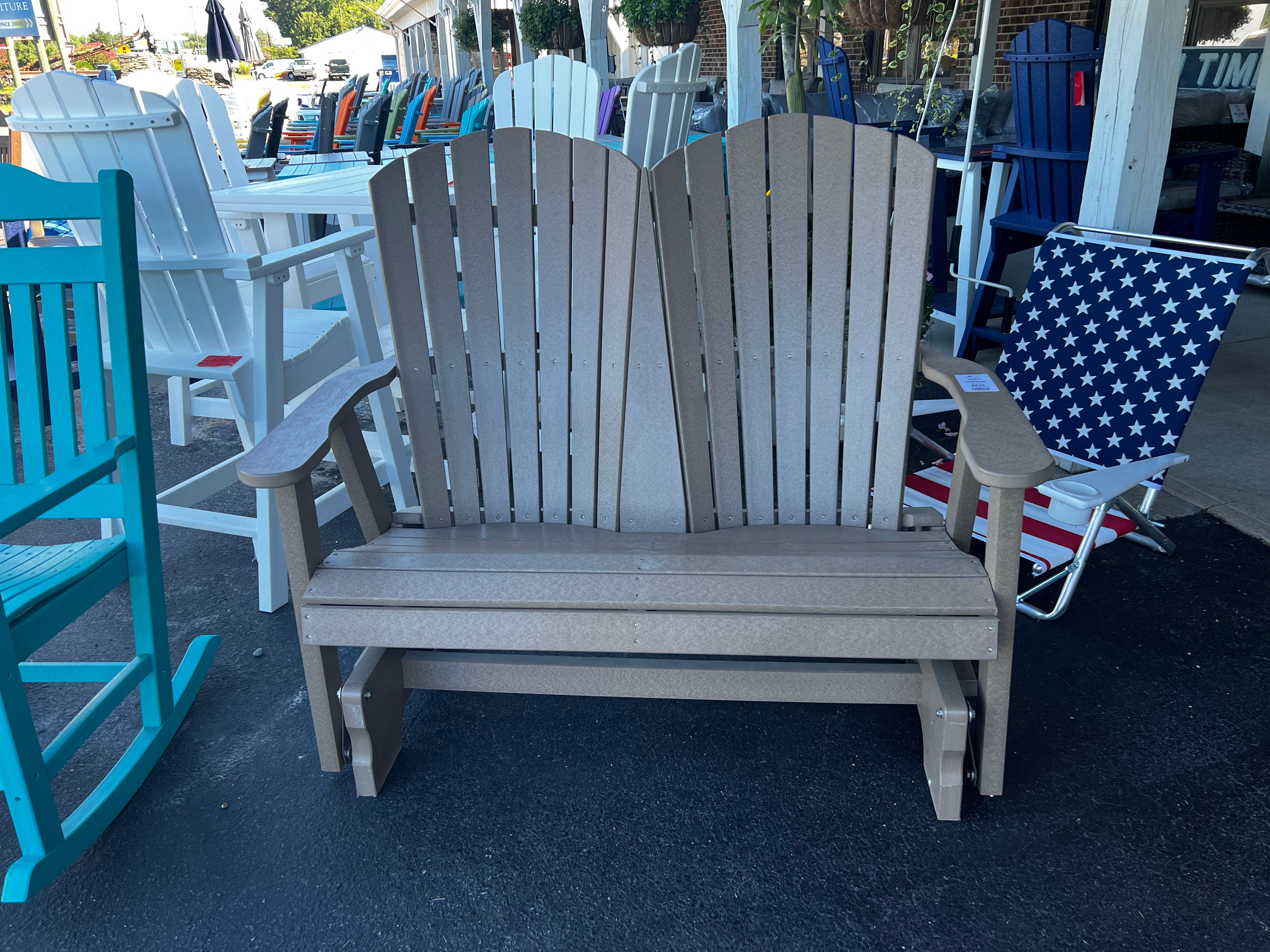 Polywood discount glider chair