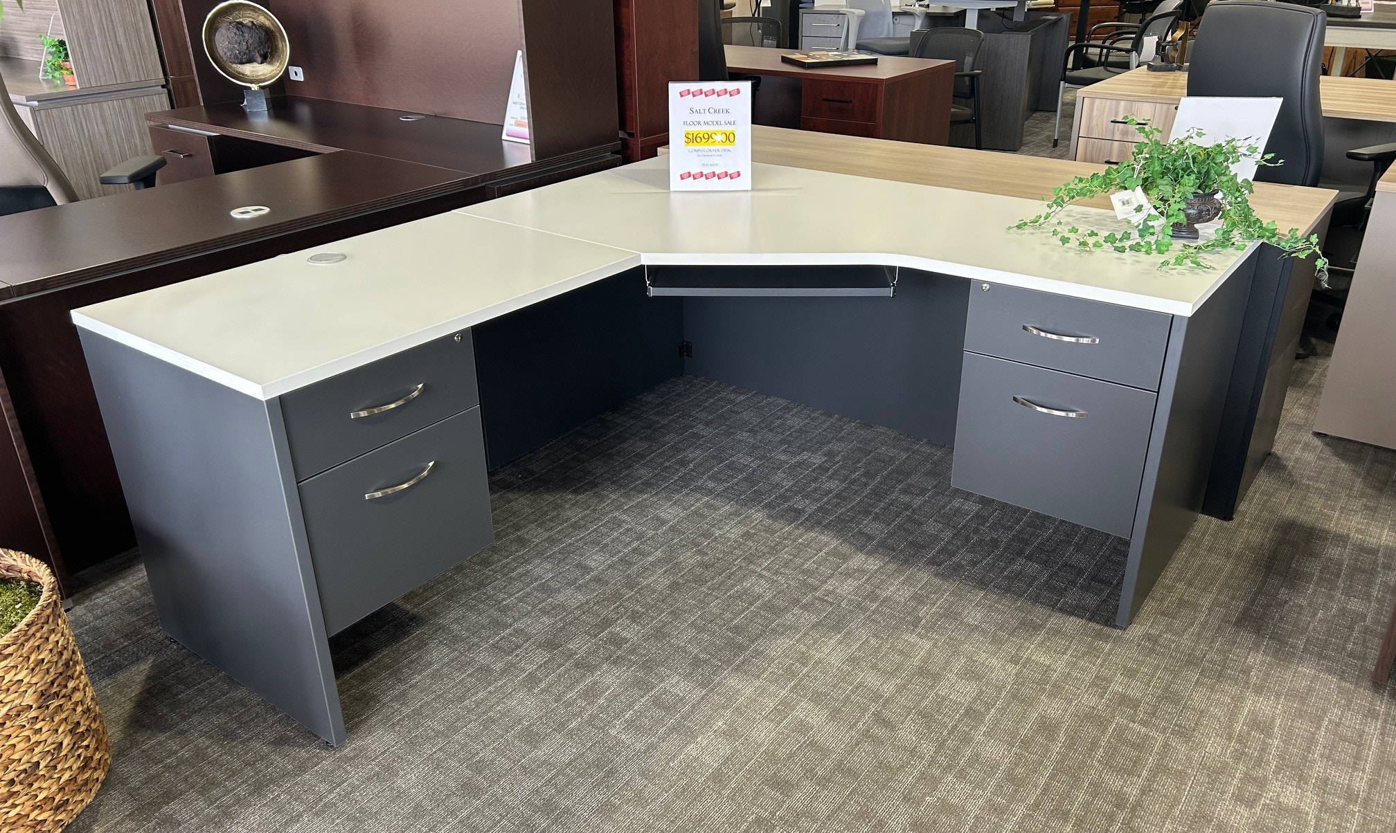  66"x72" CompuCorner is regularly $2429 but our floor model in our Scottsdale showroom is now on sale for only $1699! Made in USA! 66CompuCorner