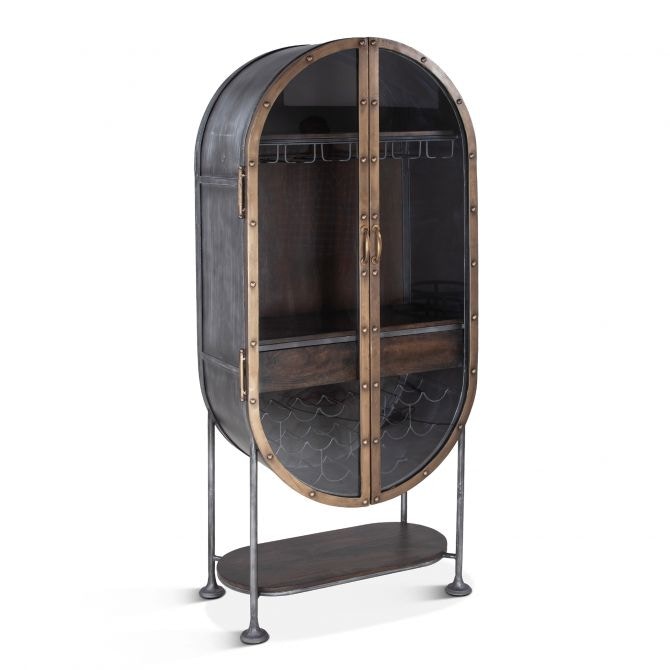  Bowery Oval Bar Cabinet FBY-BC84
