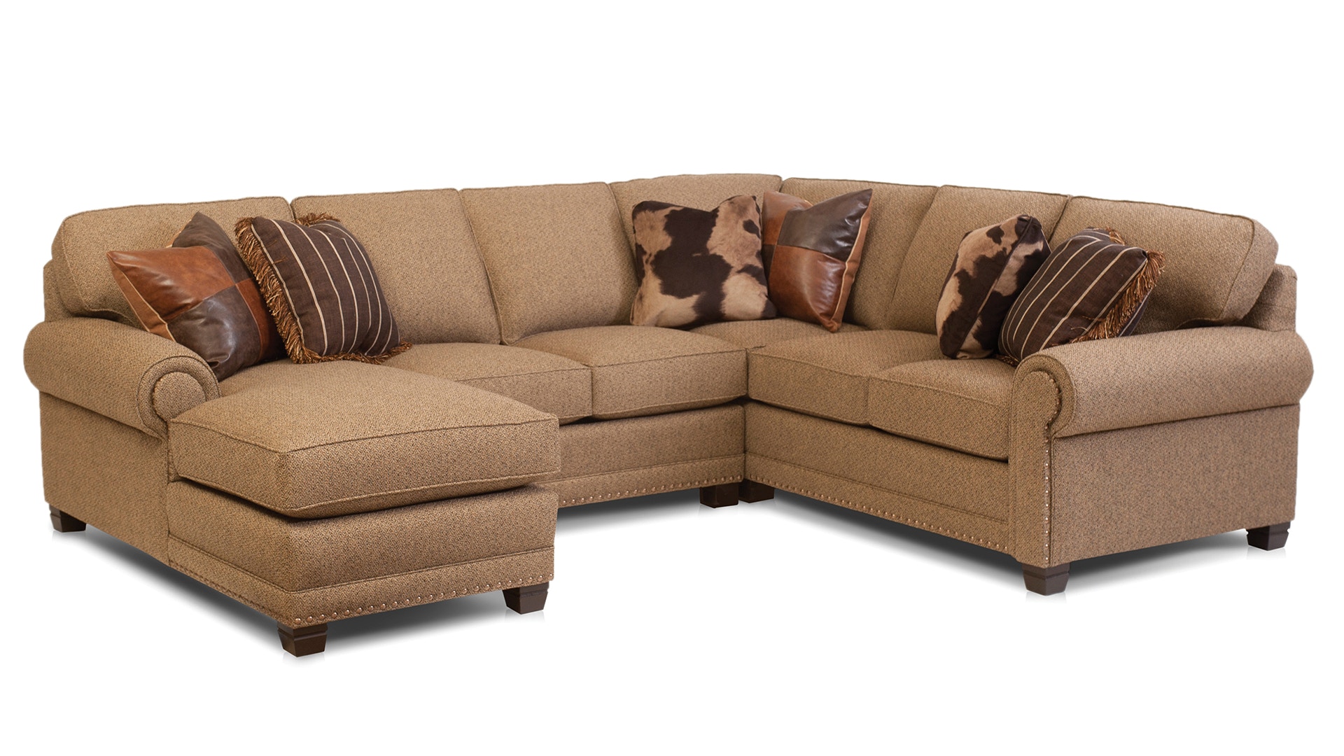 Smith Brothers Living Room Sectional SB393 Borofka’s Furniture