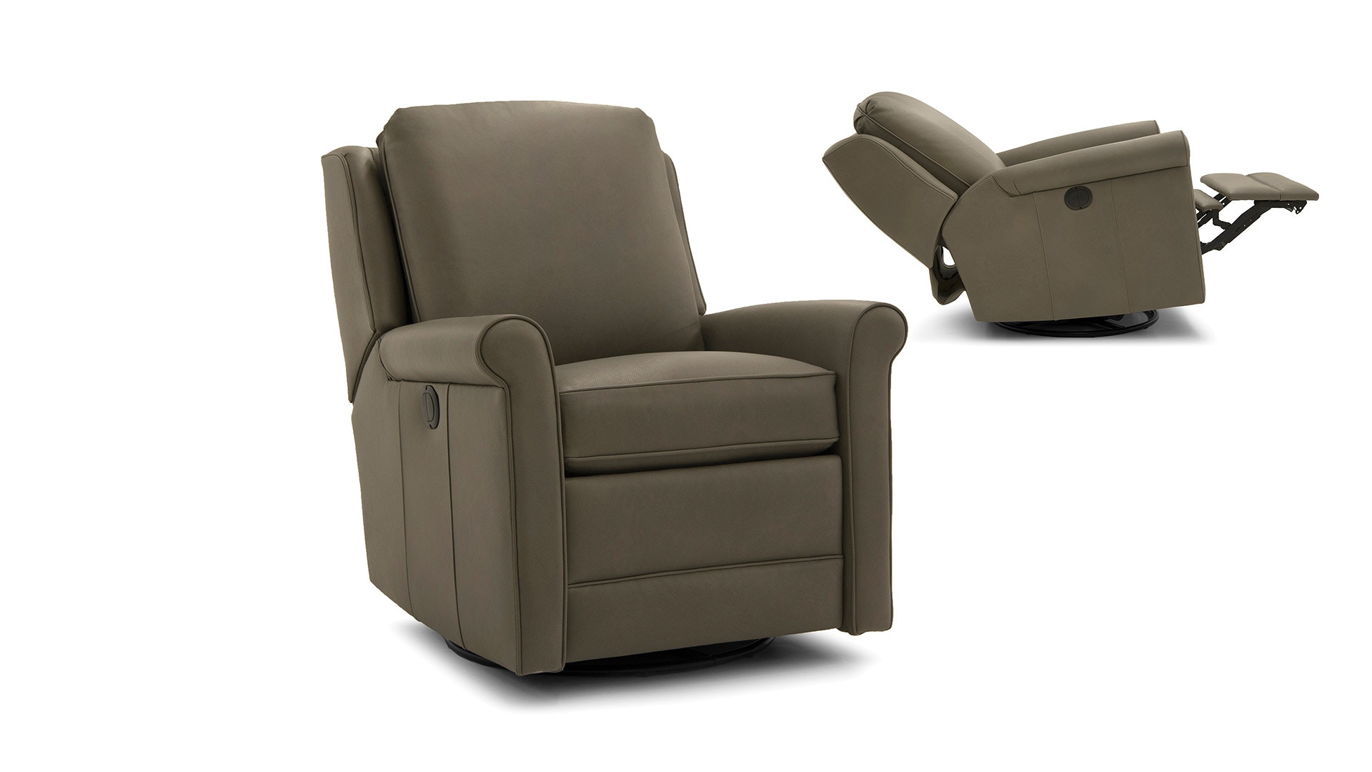 Smith Brothers Living Room Motorized Swivel Glider Recliner SB73378
