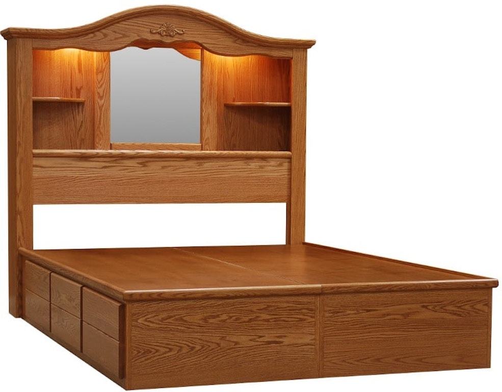 Willow Valley Bedroom Bookcase Headboard Drawers Wv9410 Dr