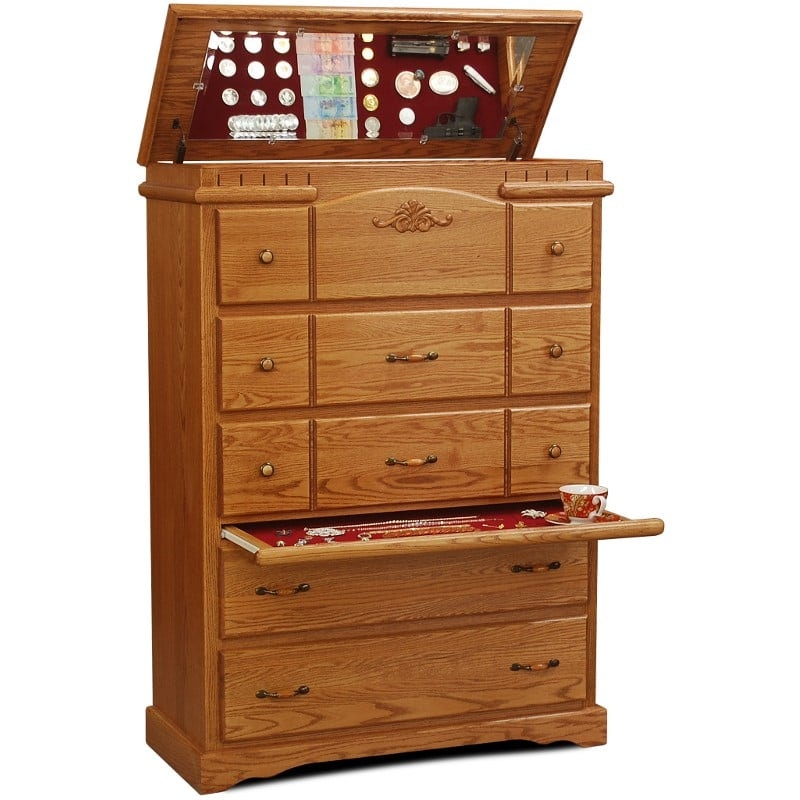 vintageチェスト Vintage Chest Flip Top W/tray WV9423 - Borofka's Furniture