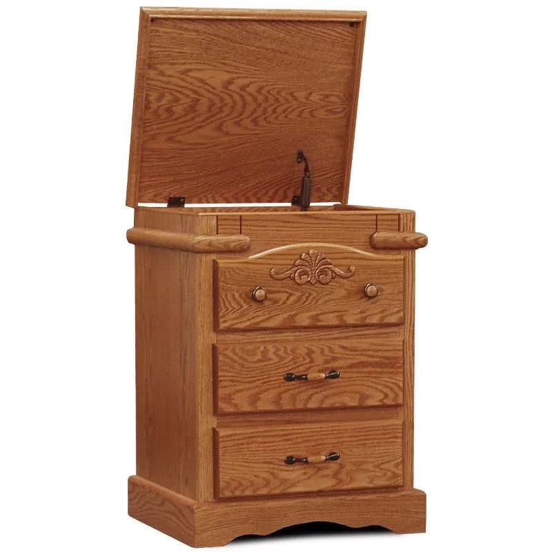  3 Drawer Nightstand W/flip Top WV9452