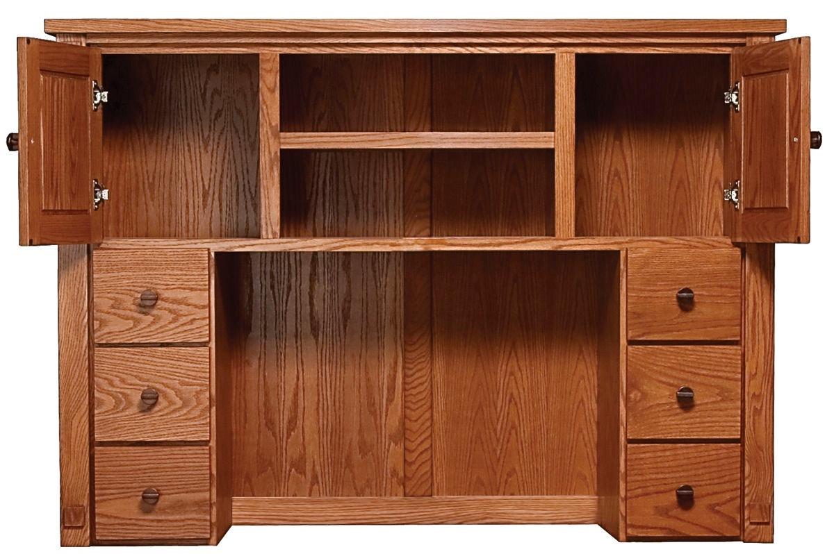 Abalone Narrow Desk Hutch AW2291 Borofka’s Furniture Woodbury