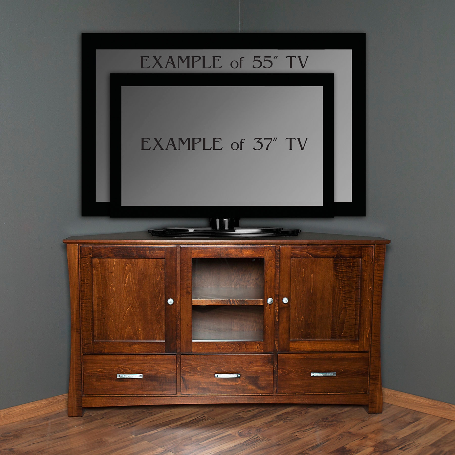 Extended corner tv deals unit