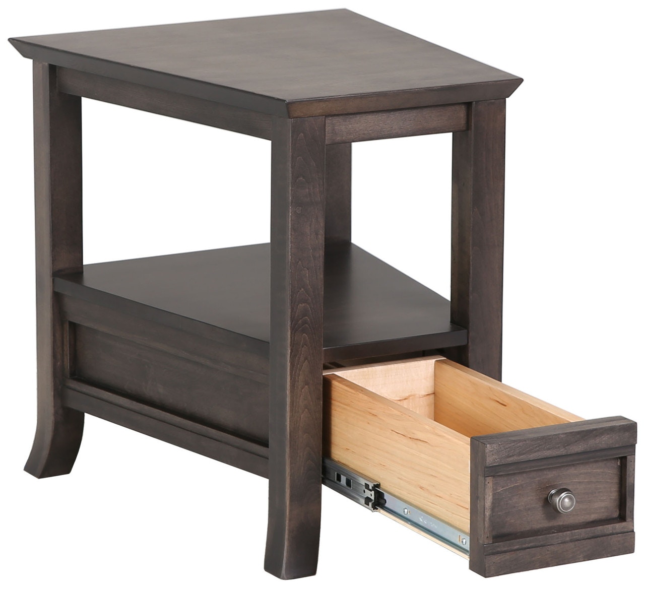 1 Drawer Wedge End Table MC3130 Borofka’s Furniture Woodbury