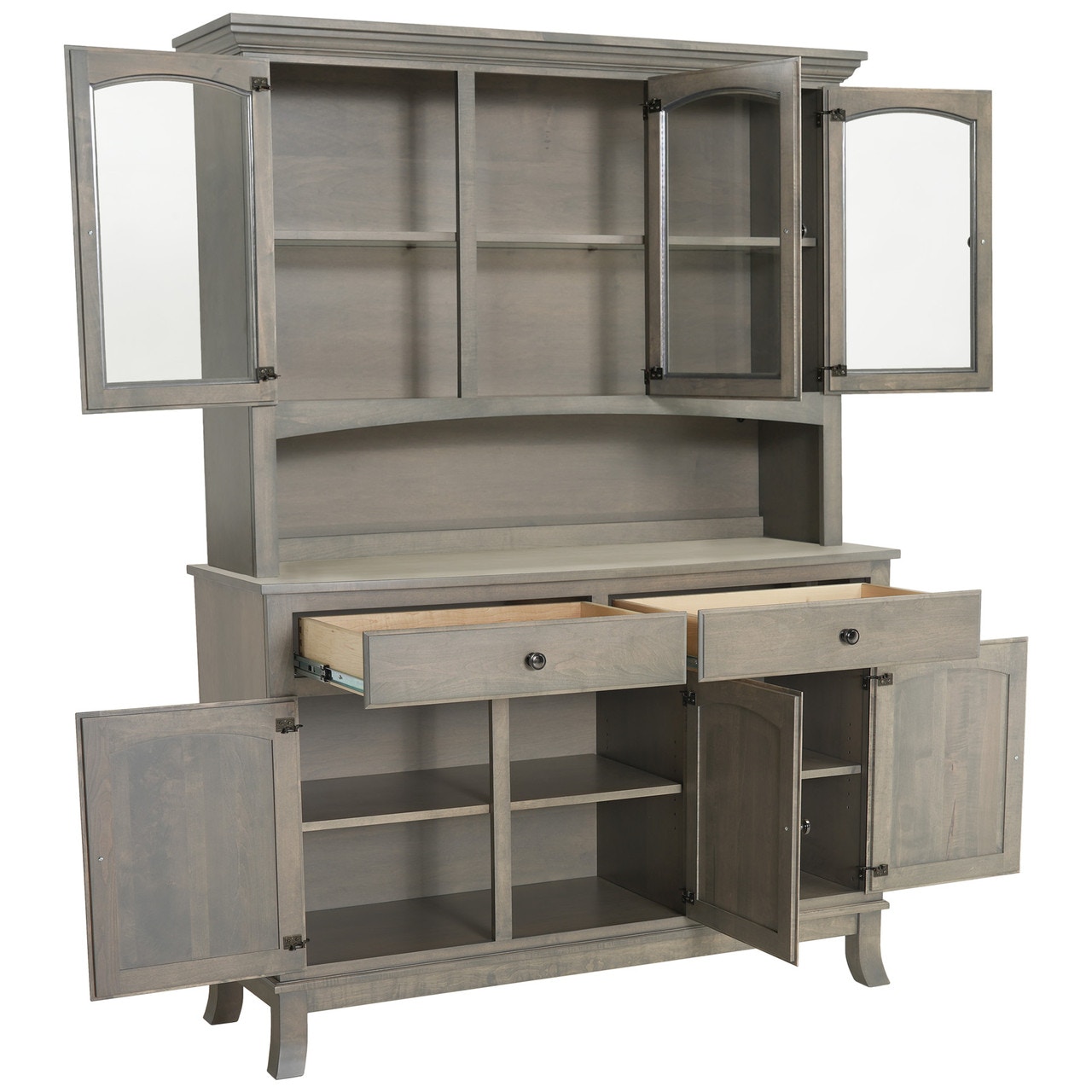 Arched 3-Door Hutch & Buffet MC8000-2 - Borofka's Furniture
