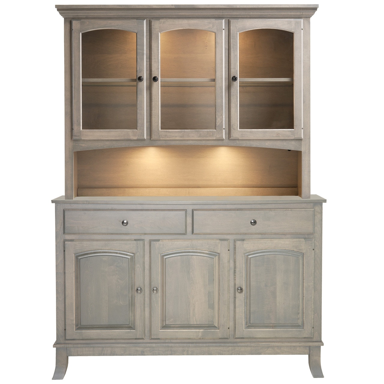 Arched 3-Door Hutch & Buffet MC8000-2 - Borofka's Furniture