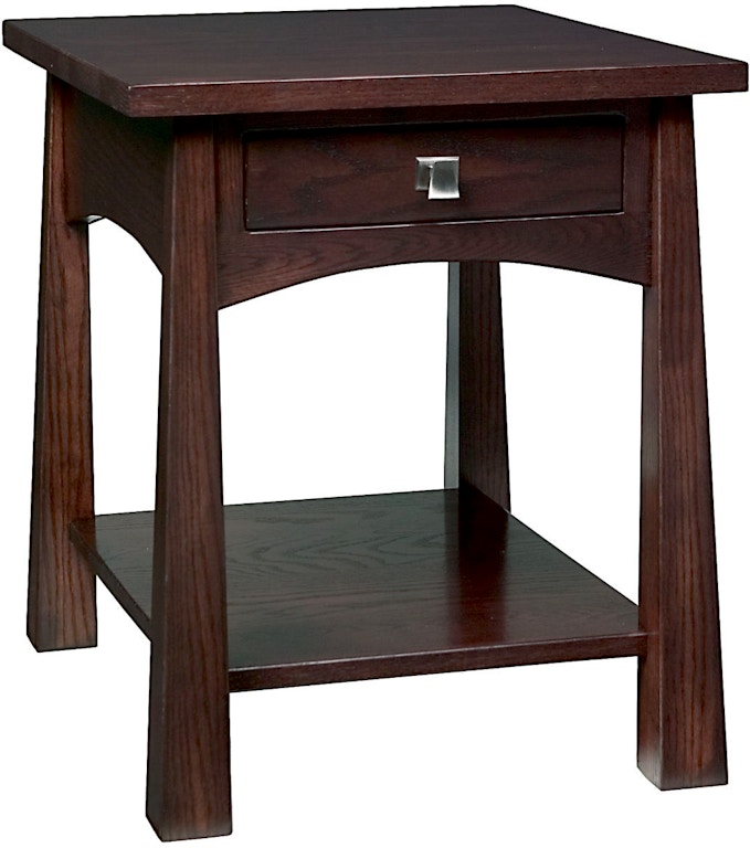Precision Crafted Living Room Flush 1 Drawer End Table Pc4121 Full Extension Ball Bearing Drawer Glides Lacqured English Dovetailed Solid Maple Five Board Drawers Flush 1 End Table Pc4121 Precision Crafted