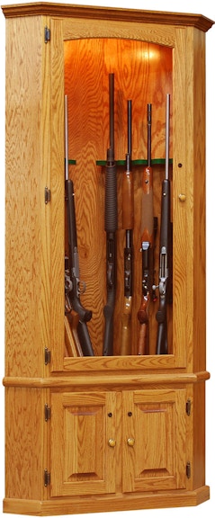 Willow Valley Living Room 8 Gun Corner Cabinet Wv2145 Borofka S