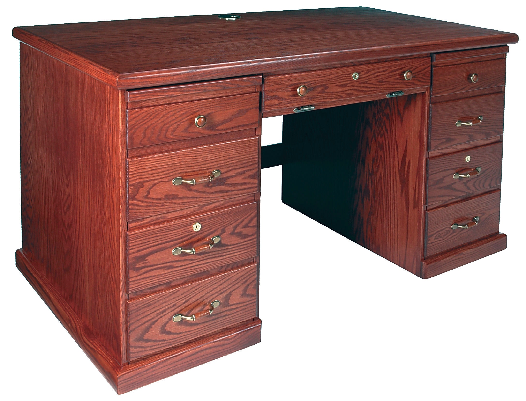 flat top desk with drawers