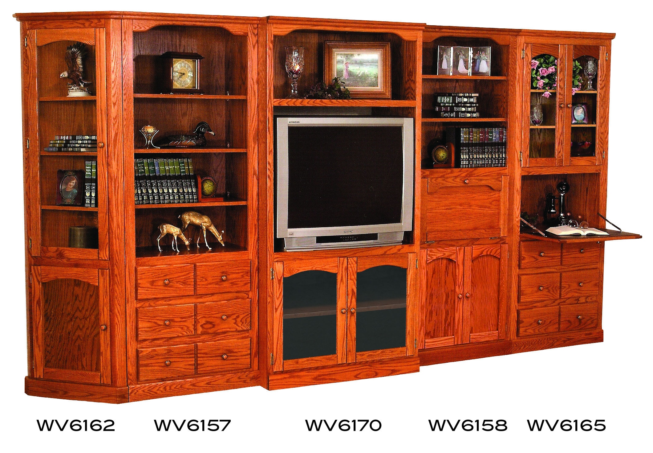 Willow Valley Home Office Corner Bookcase WV6162 Borofka’s Furniture