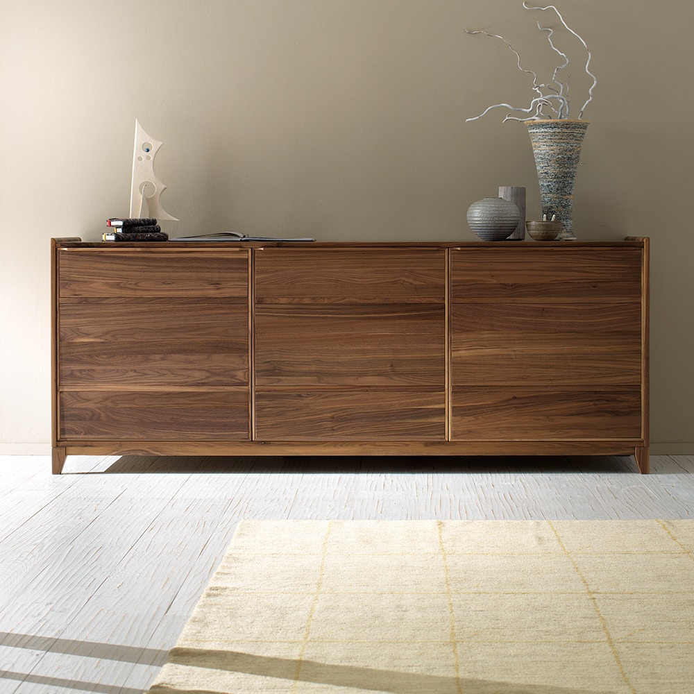 Credenza With Wood Doors