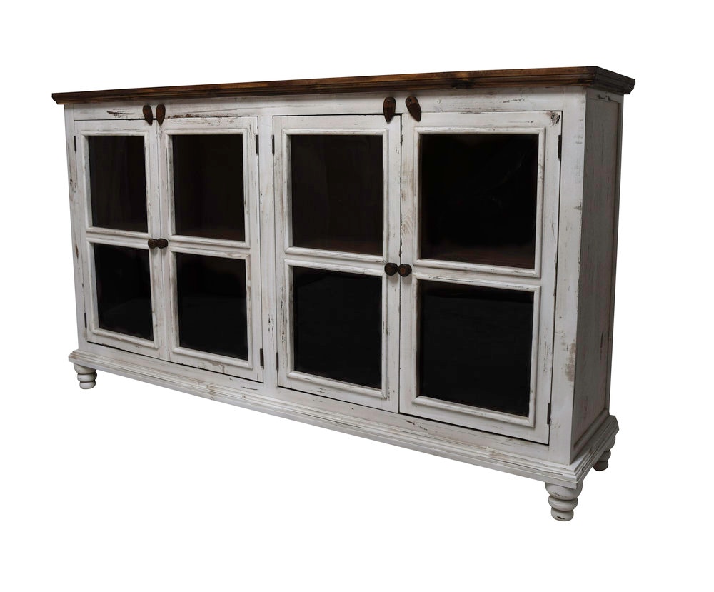 rustic imports console table