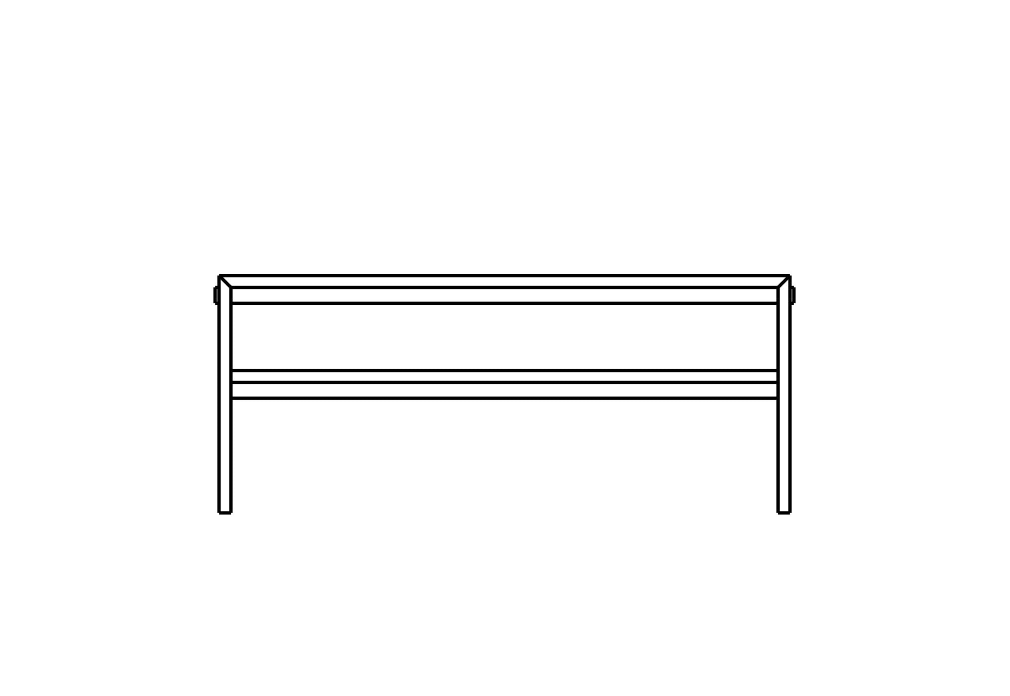  Menorca 72 inch Console w/Shelf 