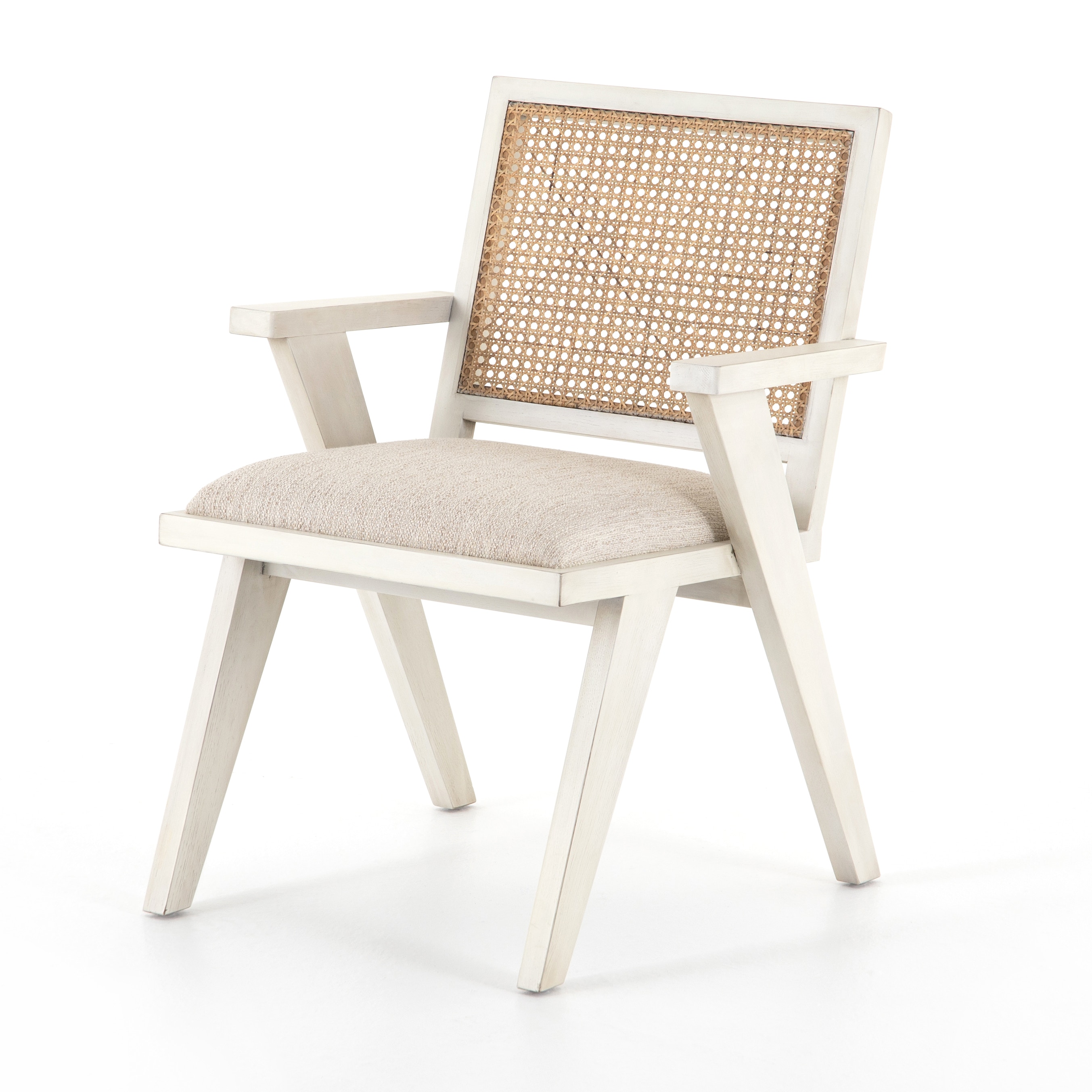  Flora Dining Chair-Distressed Cream 
