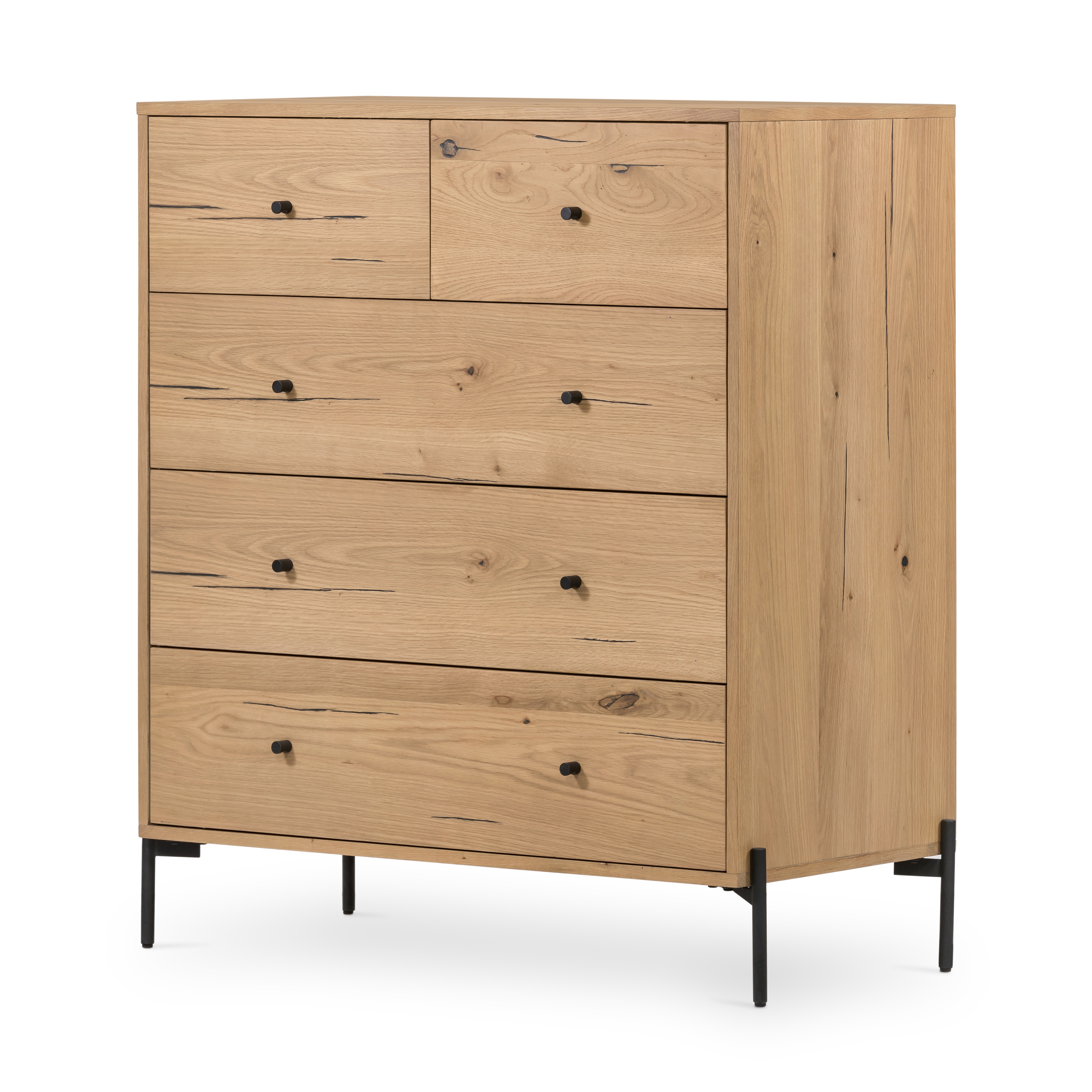  Eaton 5 Drawer Dresser-Light Oak 