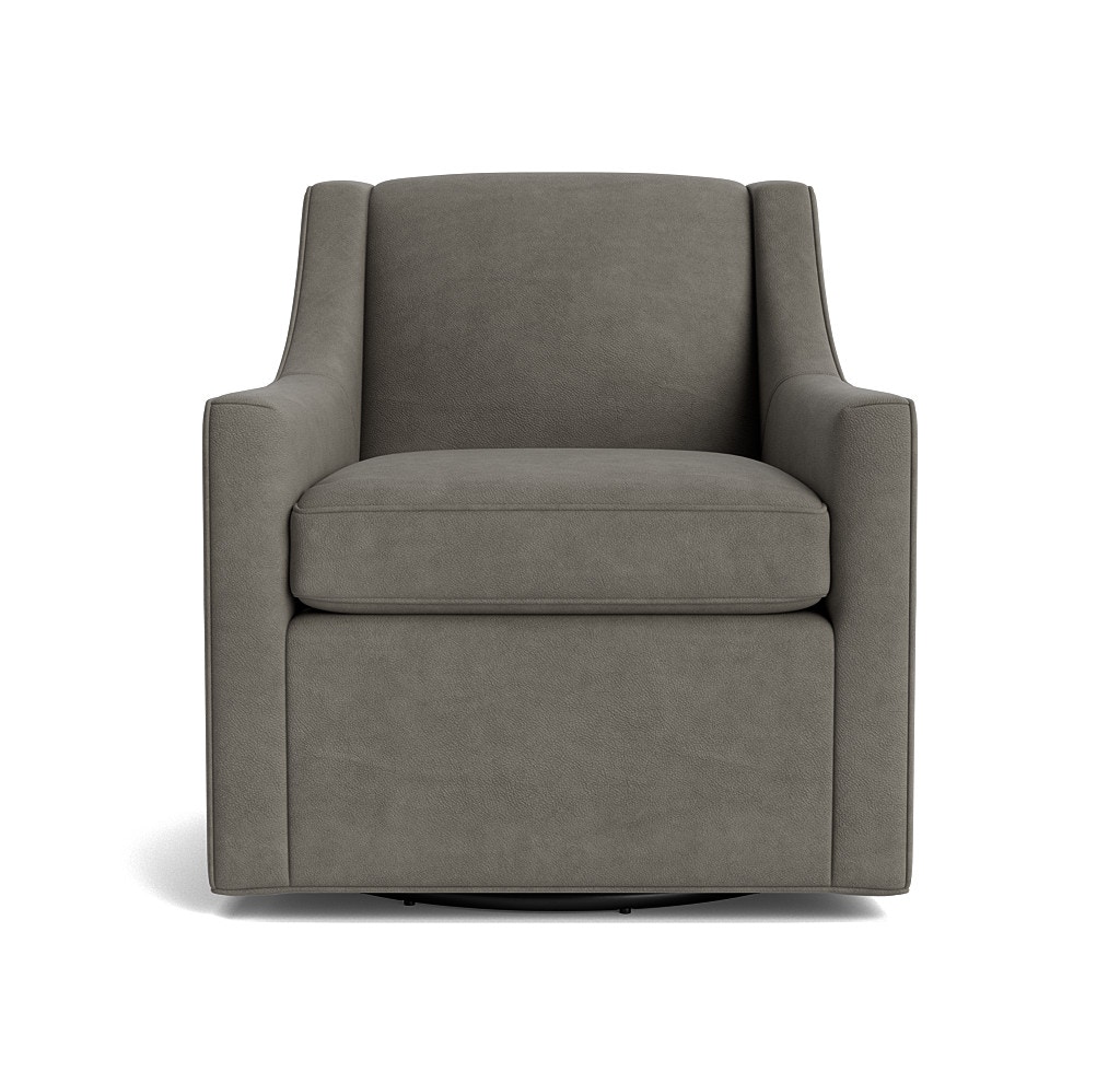  Cara Leather Swivel Chair 