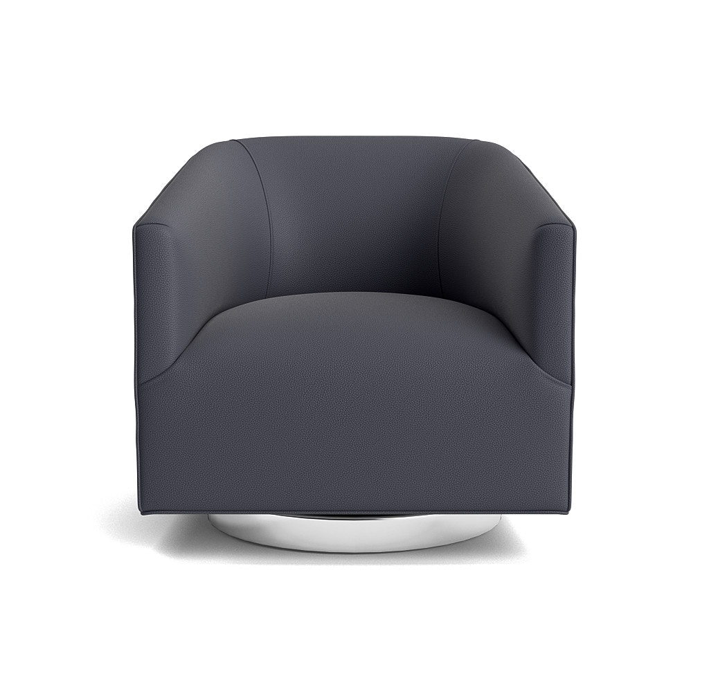  Cooper Studio Leather Swivel Chair 