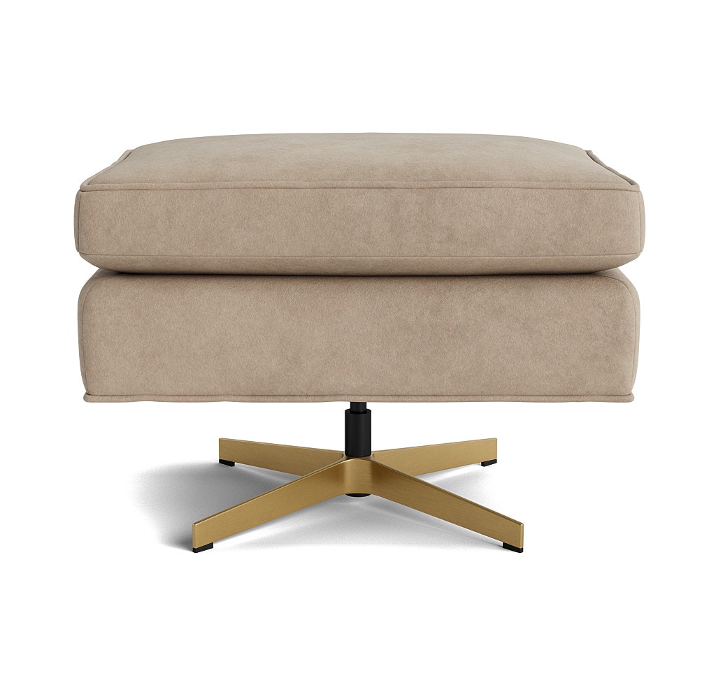  ORSON LEATHER OTTOMAN 