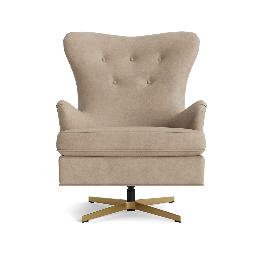  ORSON LEATHER SWIVEL CHAIR 