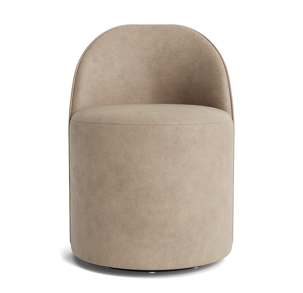 MARGAUX LEATHER SWIVEL SIDE CHAIR 