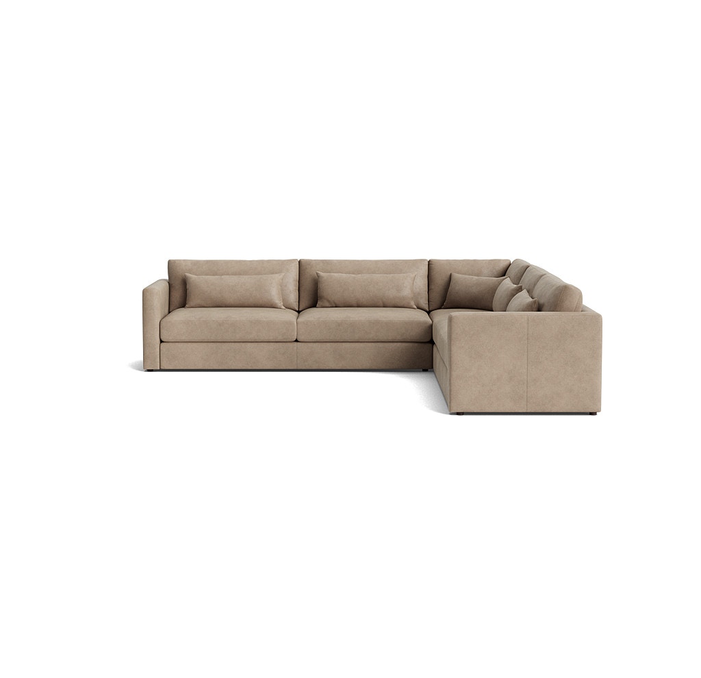  HAYWOOD LEATHER 3 PIECE CORNER SECTIONAL 
