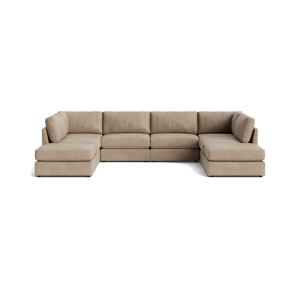  FRANCO II LEATHER 8 PIECE SECTIONAL 