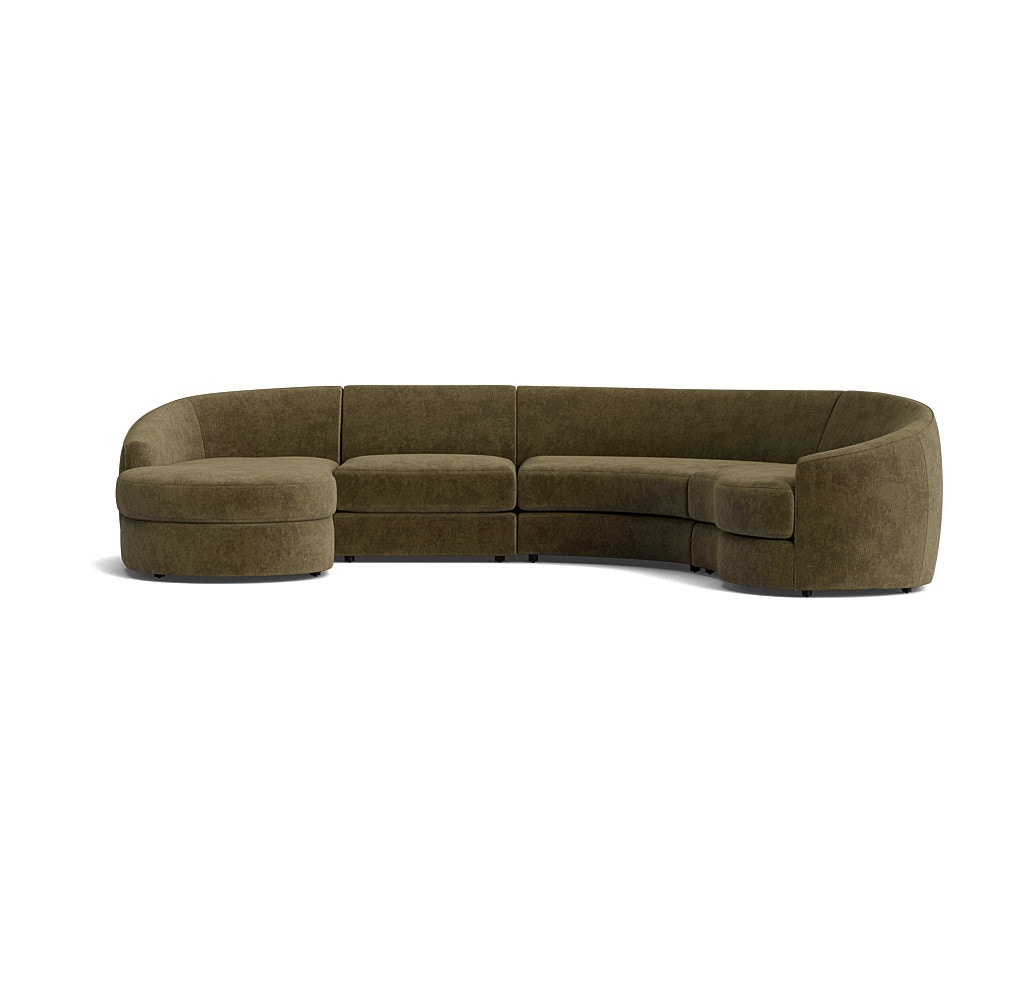  Giselle Left 4-Piece Chaise Sectional 