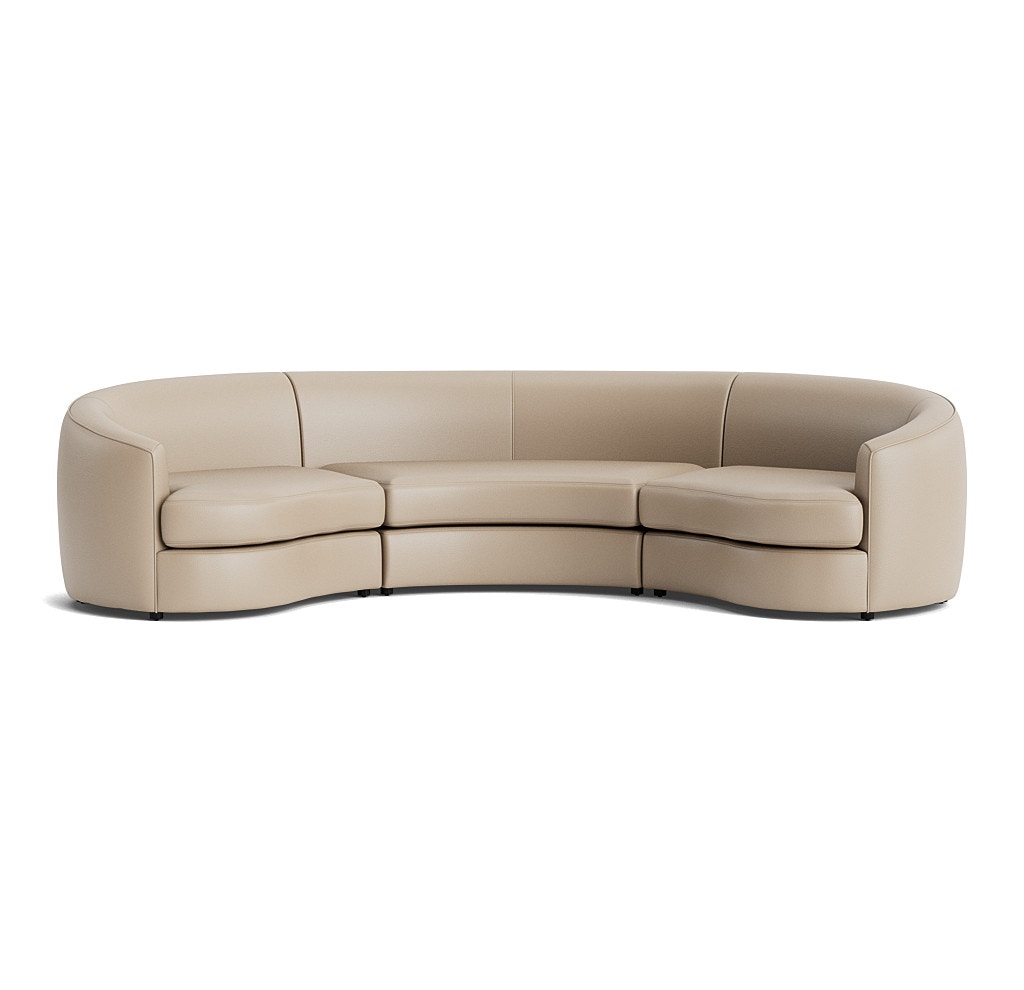  GISELLE 3-PIECE LEATHER SECTIONAL 