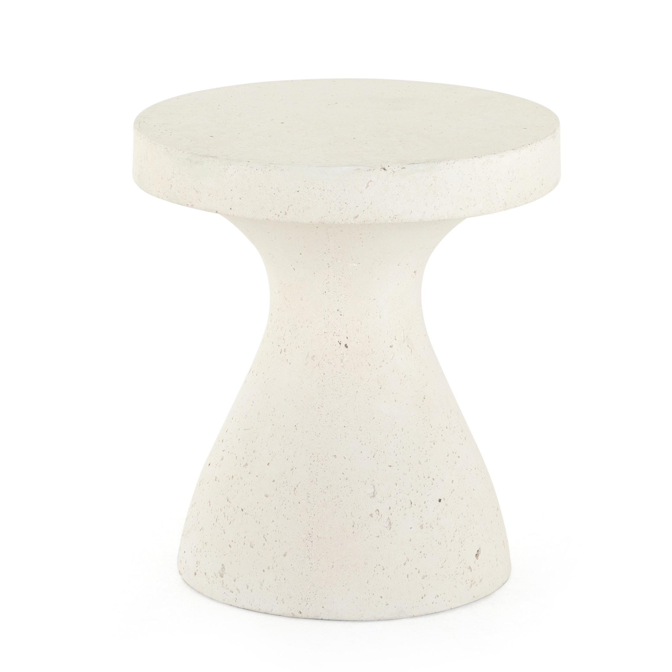  Koda Outdoor End Table-Textured White 