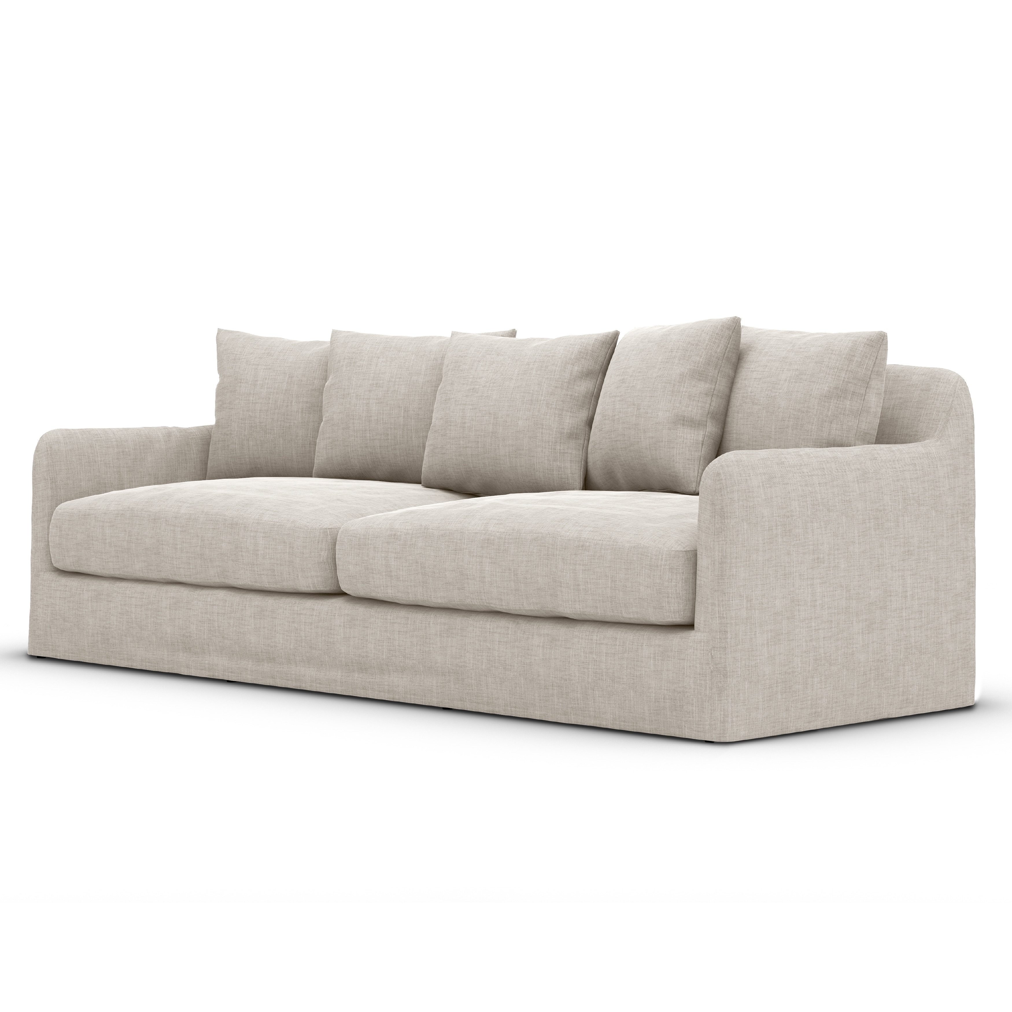  Dade Outdoor Sofa-90-Stone Grey 