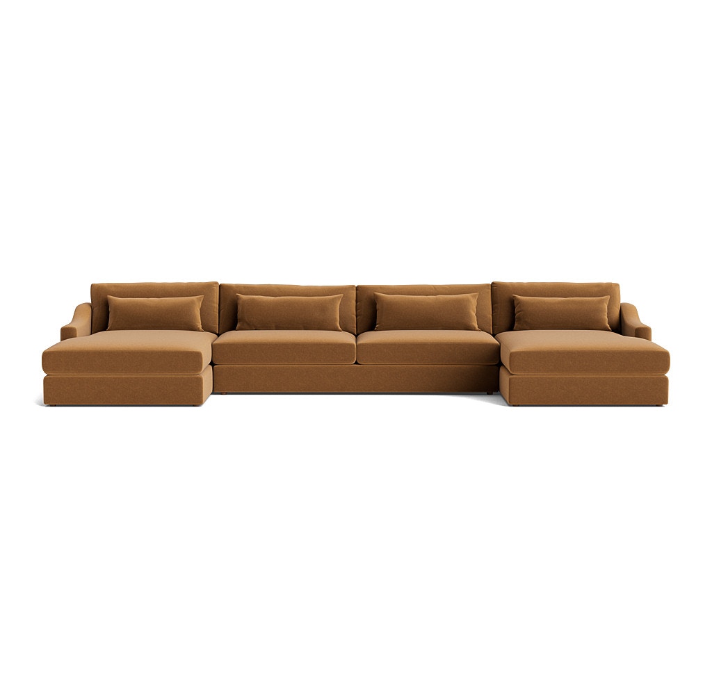  Haywood Slope Arm U-Chaise and a Half Sectional 