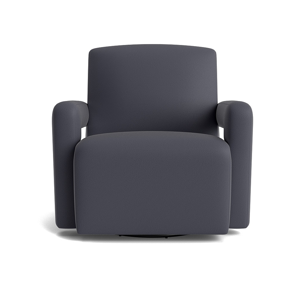  Burgess Leather Swivel Chair 