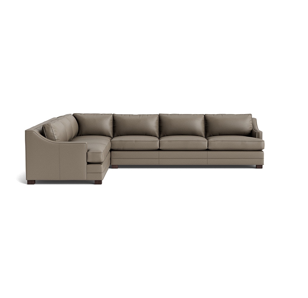  Keaton Slope Arm Leather Right Sectional 