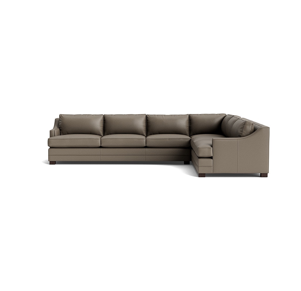  Keaton Slope Arm Leather Left Sectional 