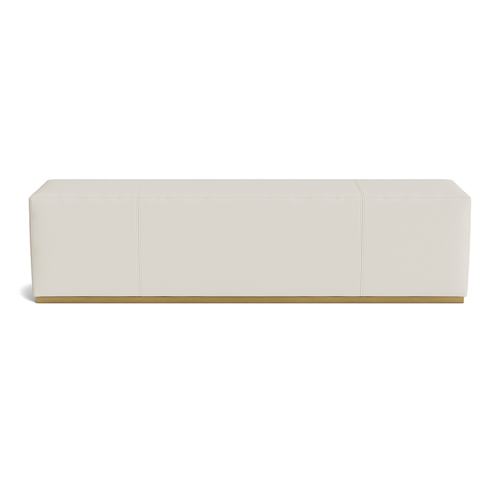  Stephon Leather Bench Ottoman 