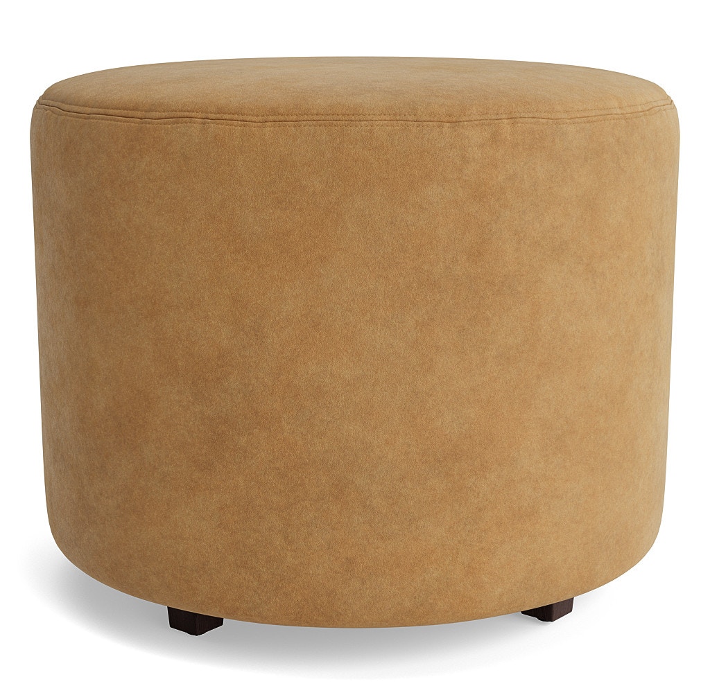  Franny Leather Round Pull Up Ottoman 