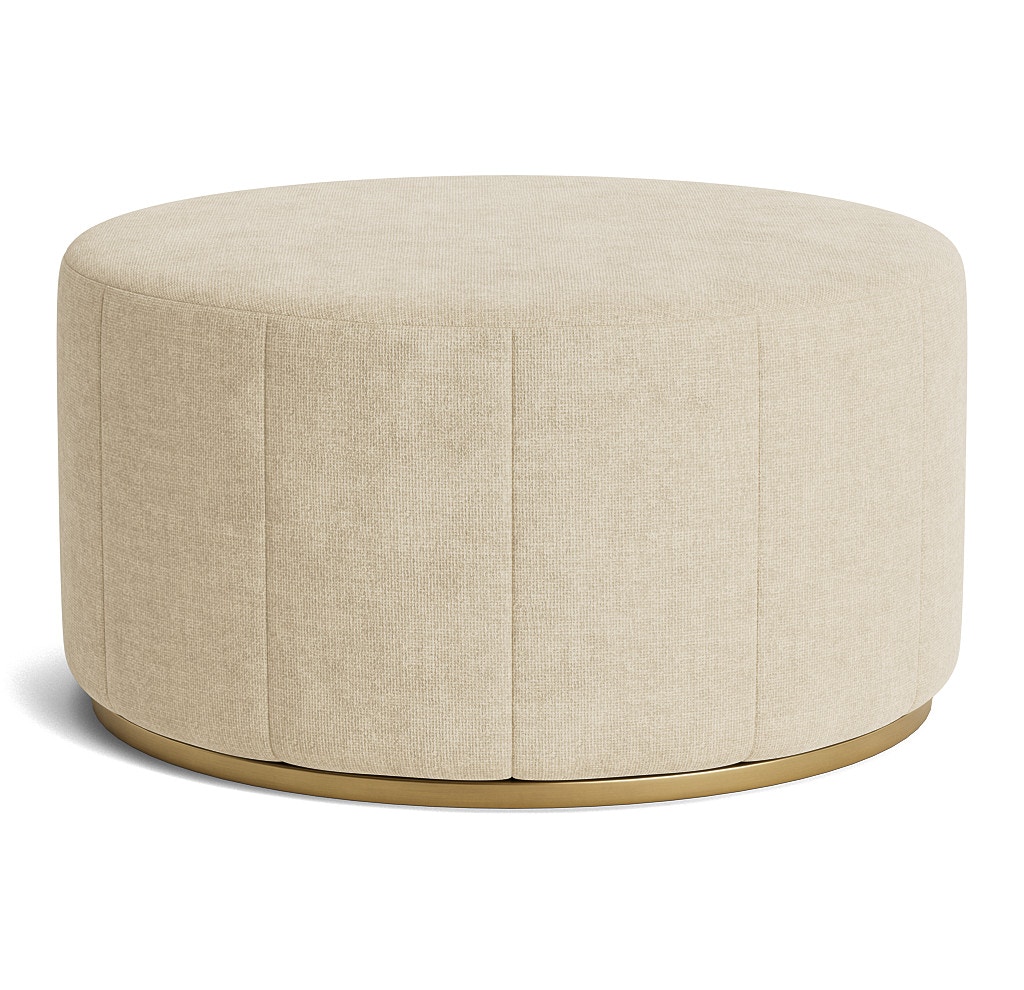  Stephon Channel 36 Inch Round Ottoman 