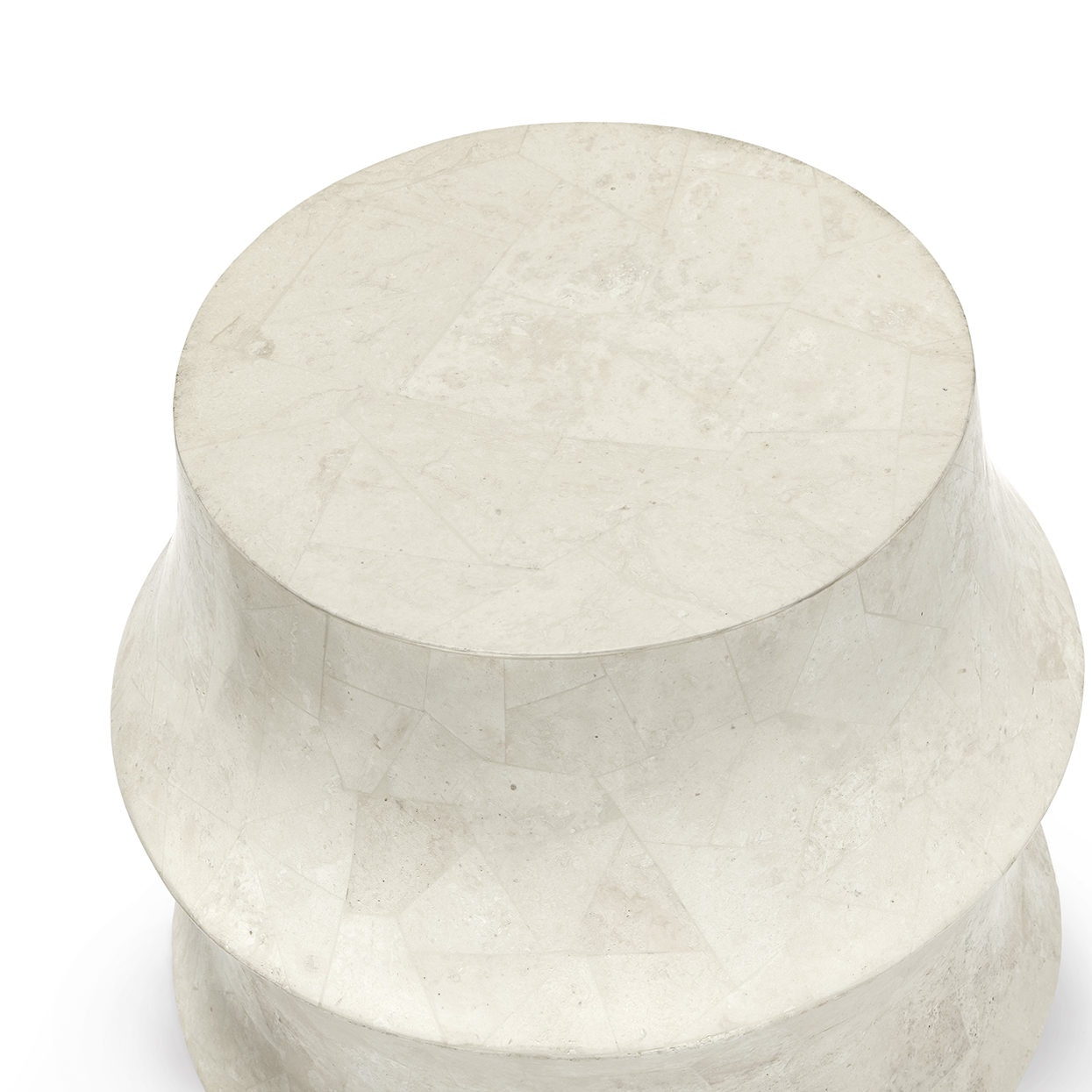  Nali Stone Outdoor Stool White 
