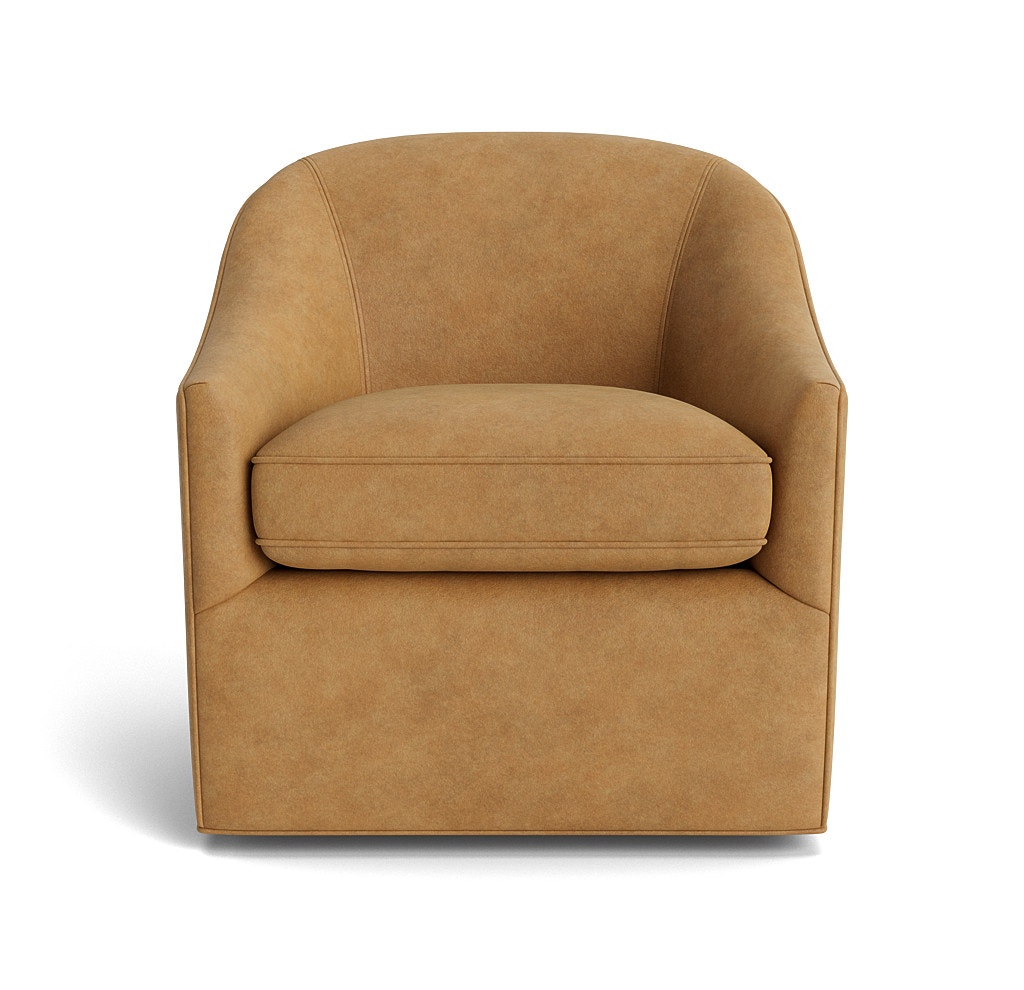  Bridget Leather Swivel Chair 
