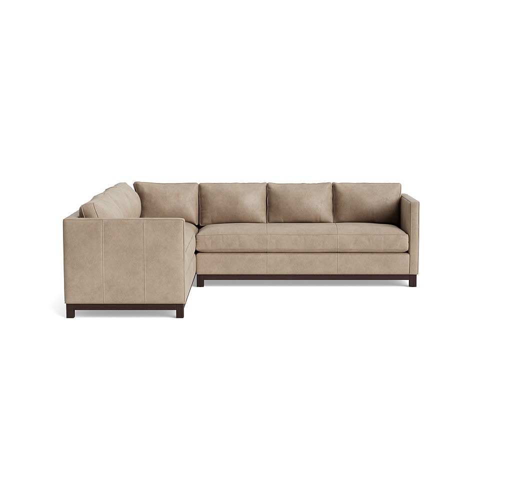  Clifton Leather Right Arm Sofa Sectional With Welt 
