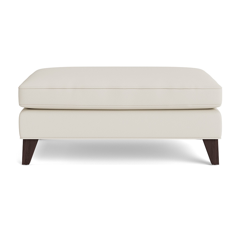  Mona Leather Ottoman & 1/2 