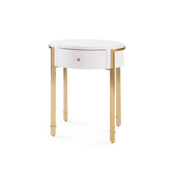  Bodrum Side Table, White 