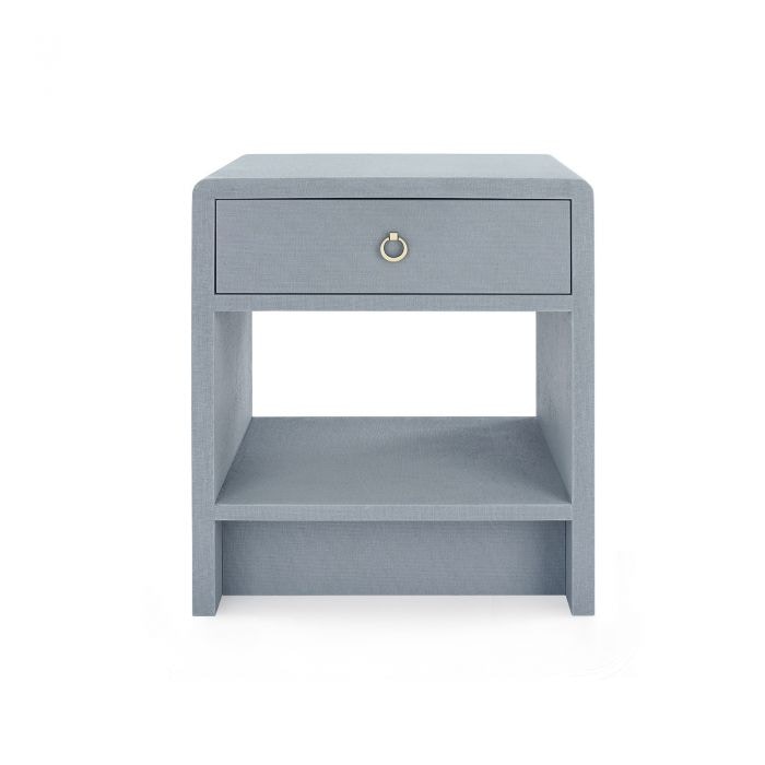  Benjamin 1-Drawer Side Table, Gray 